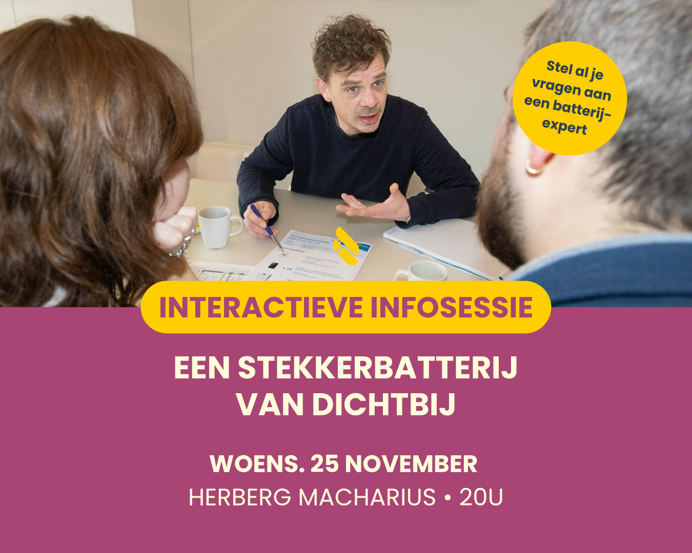 Infomoment ‘Een stekkerbatterij van dichtbij’